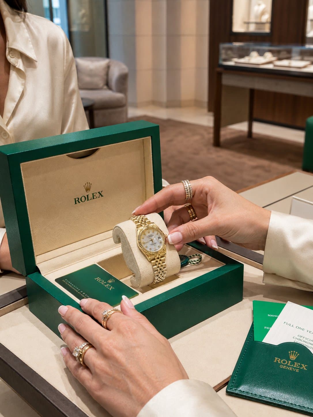 ساعة ROLEX ORIGINAL - AVEC BOITE ET SAC SHOPPING 02