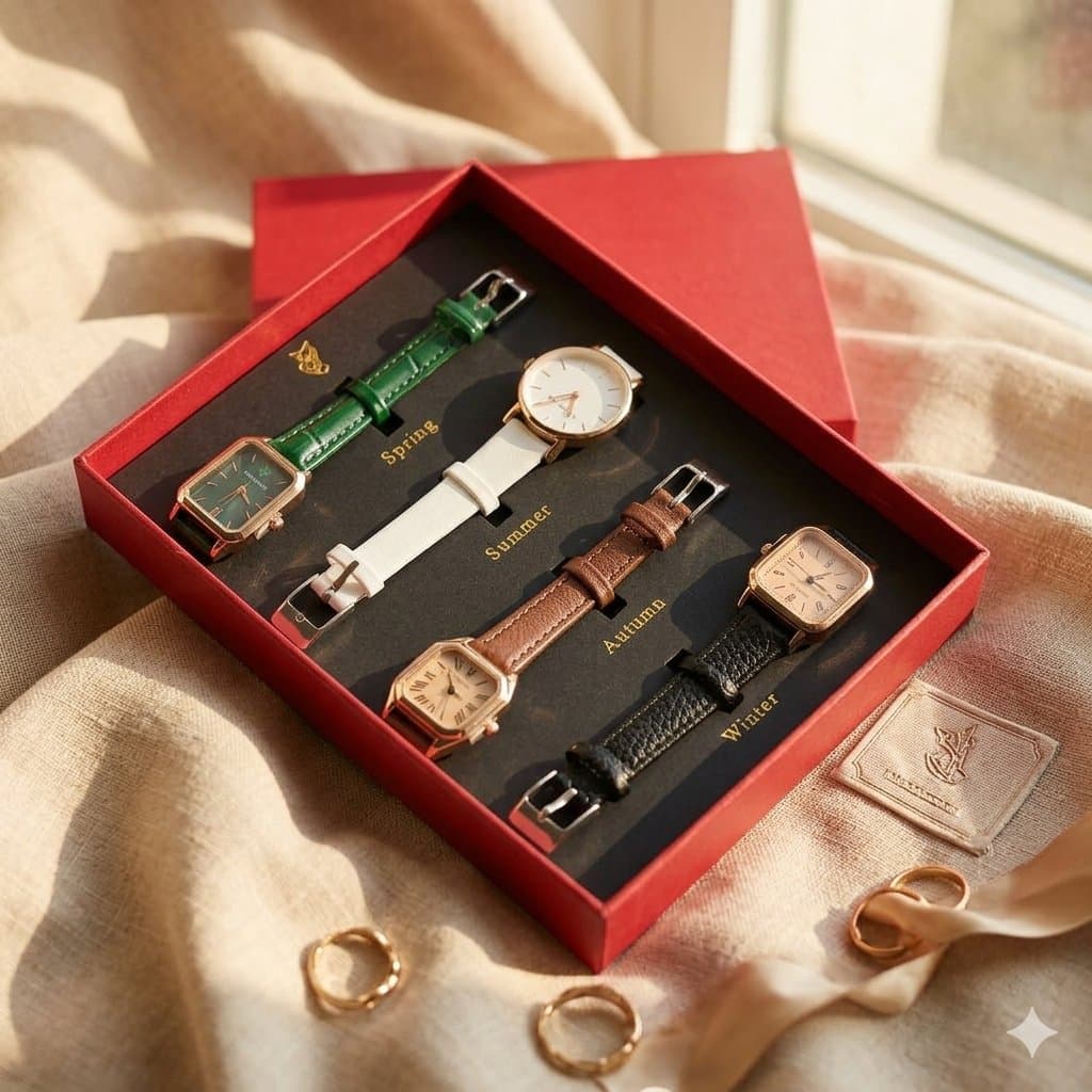 ساعة LOCKY FOX COFFRET ( 4 MONTRES )